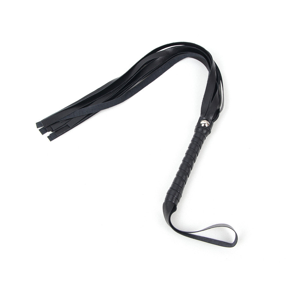 Black Leather Whip Tease Play Adult Couple