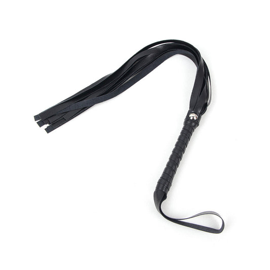 Black Leather Whip Tease Play Adult Couple