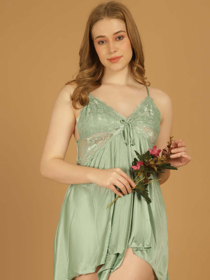 Green Fantasy Babydoll Lingerie