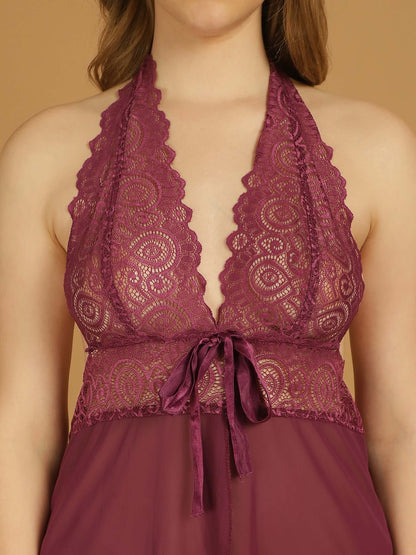 Scarlet Seduction Transparent Babydoll