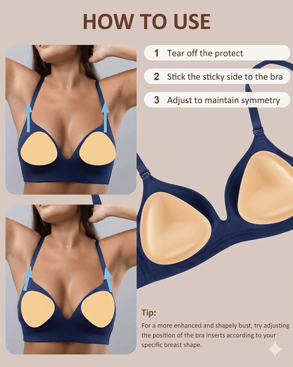 Reusable Silicone Push-Up Bra Pads