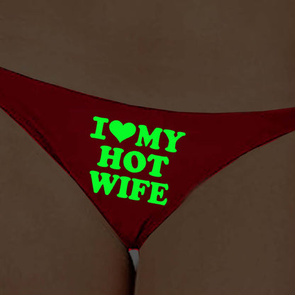 Red Satin Glow-in-the-Dark Panty – Glows Beautifully in the Dark