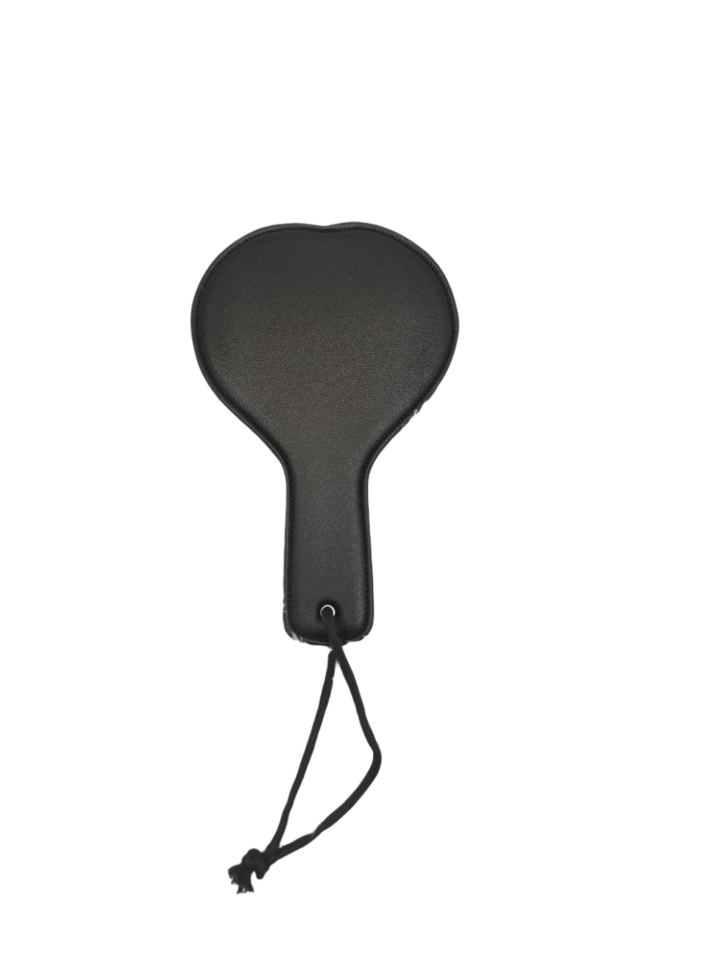 Black Heart Shape Leather Whip Paddle