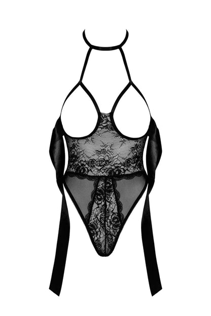 Black Transparent Bodysuit