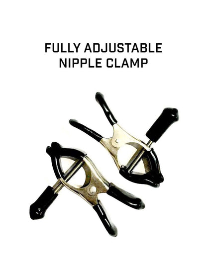 Black Leather BDSM Bondage kit with Handcuff set- 8 Pcs