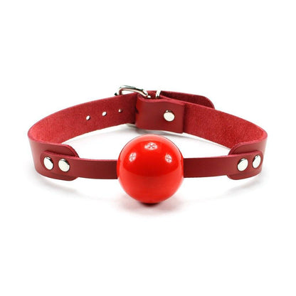Leather Belt Mouth Gag Ball Material Silicon