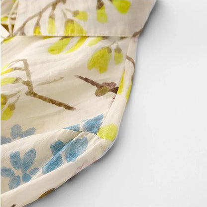 Women’s Lightweight Leaf Print Pure Cotton Shirt