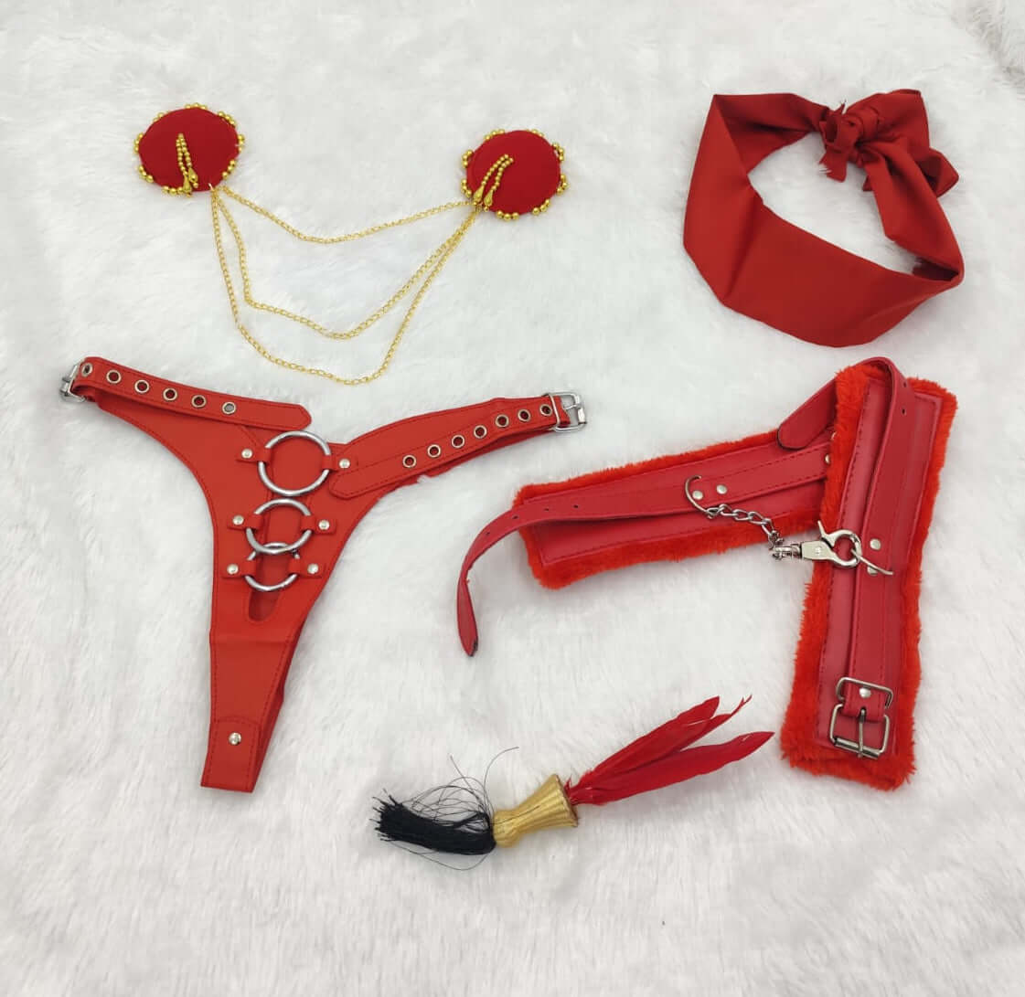 Crimson Elegance Accessory Gift Set