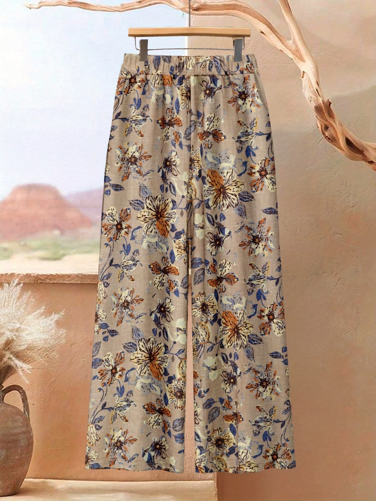 Elegant Botanical Print 2-Piece Women’s Co-Ord Set