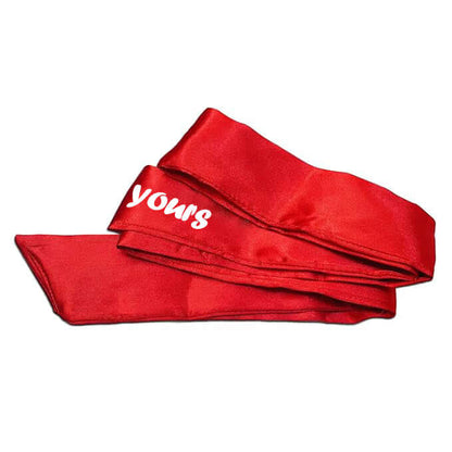 I'm Yours Glow In The Dark Satin Eye Mask & Adjustable Satin Blindfold