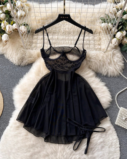 Midnight Whispers Negligee Lace Lingerie