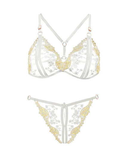 Petal Kiss Two-Piece Lace Lingerie Set