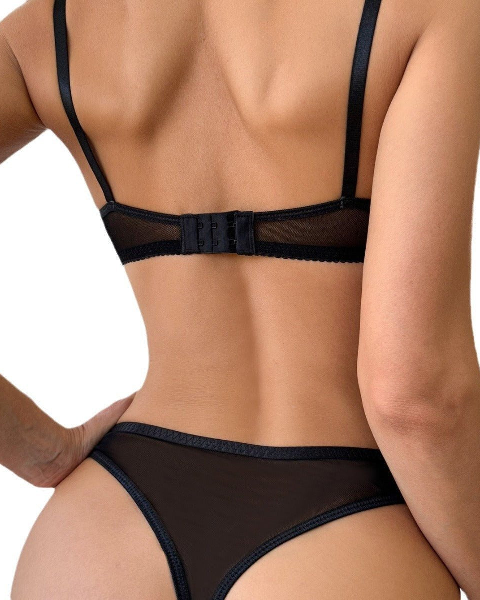 Bad & Bow-dacious Satin Lingerie Set