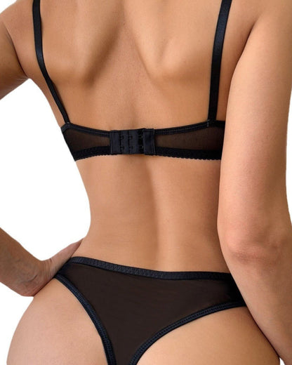 Bad & Bow-dacious Satin Lingerie Set