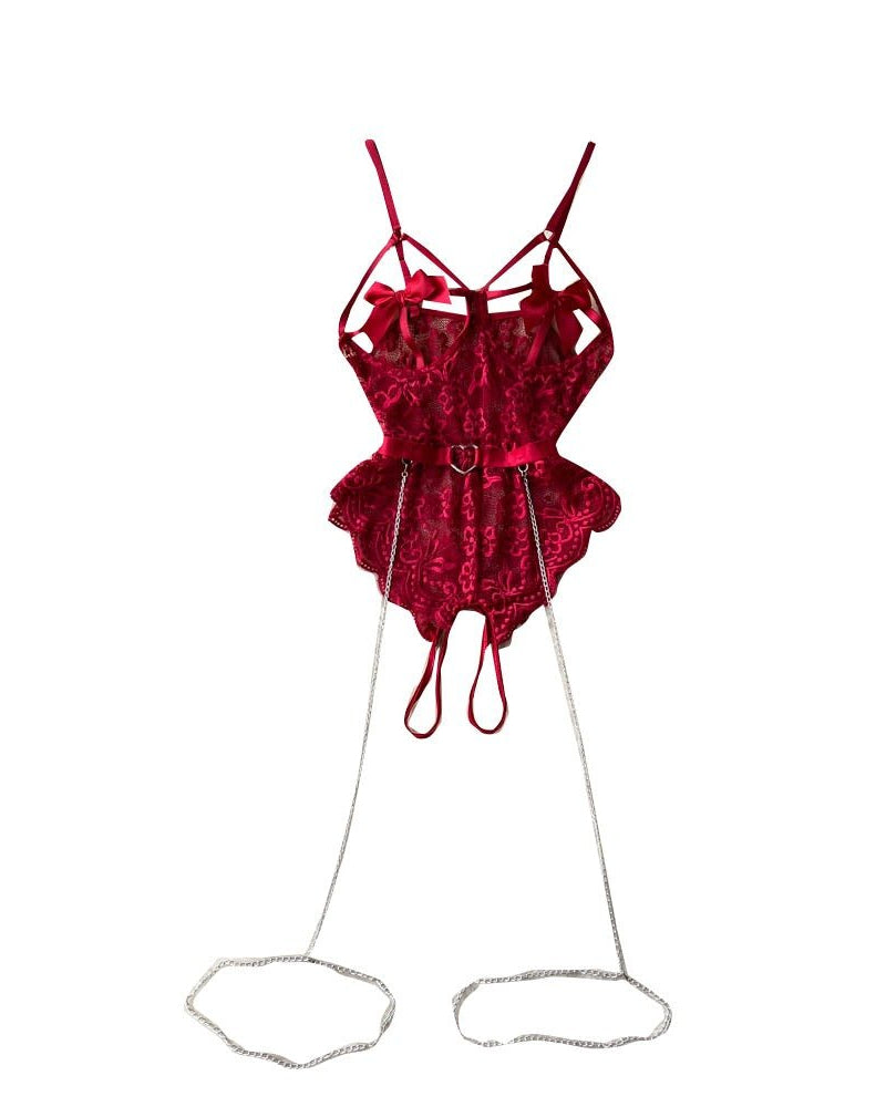 Scarlet Charm Lace Babydoll Lingerie