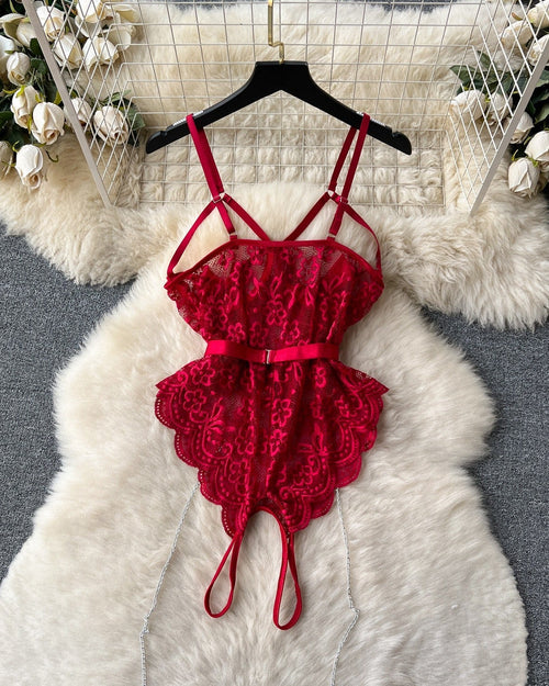 Scarlet Charm Lace Babydoll Lingerie