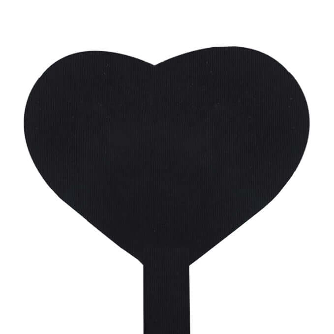 Heart Design Seamless Black C-String Panty