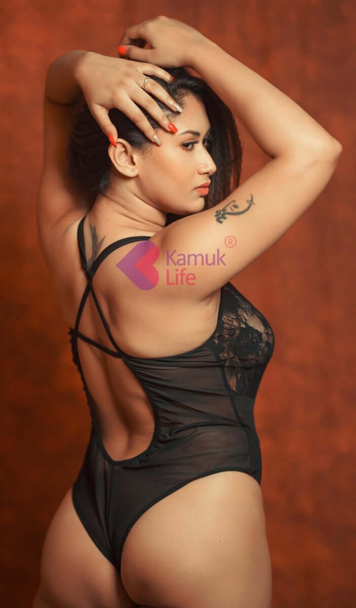 Black Lace Transparent Teddy Lingerie with Jewelry