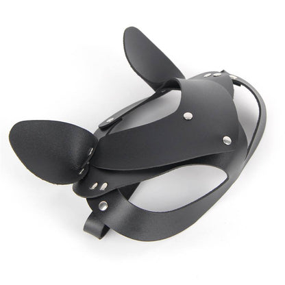 Black Leather Eye Mask