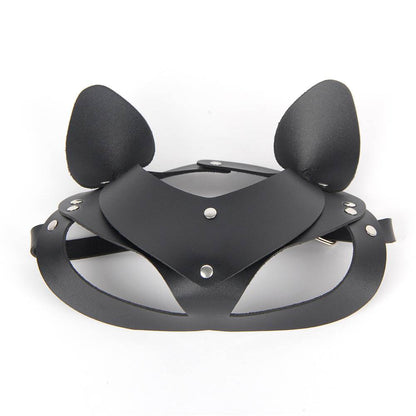 Black Leather Eye Mask