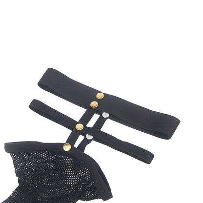 Black Mesh Fishnet Leg Stocking