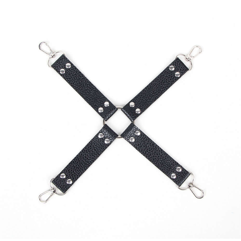11 pc Black Leather BDSM Kit for couples.