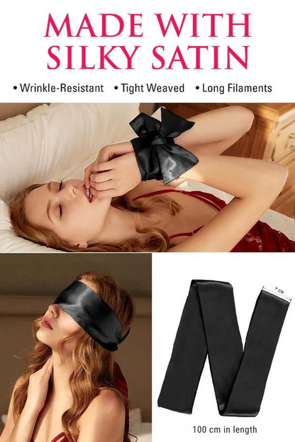 11 pc Black Leather BDSM Kit for couples.