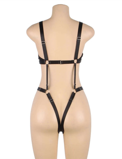 Black Adjustable Bondage Bodysuit