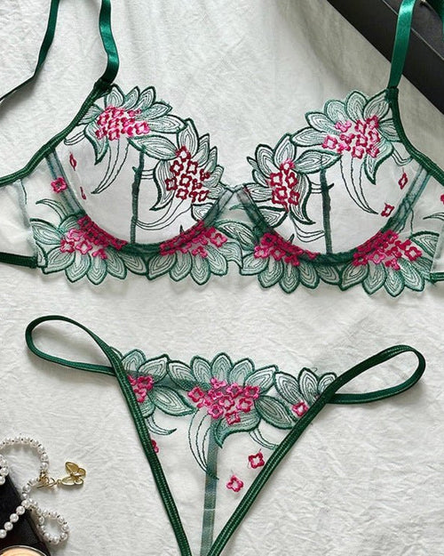 Botanic Babe Garden Embroidered Lingerie