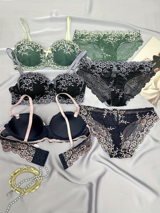 Pack of 6 Women’s Lace Lingerie Set