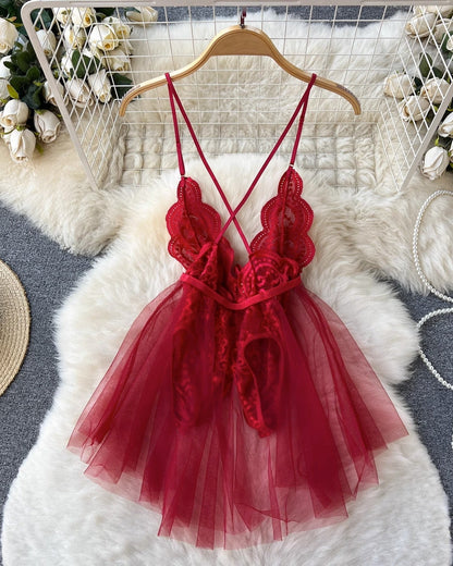 Rule the Room Lace Babydoll Lingerie