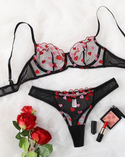 Sweetheart Elegance Valentine Lace Lingerie