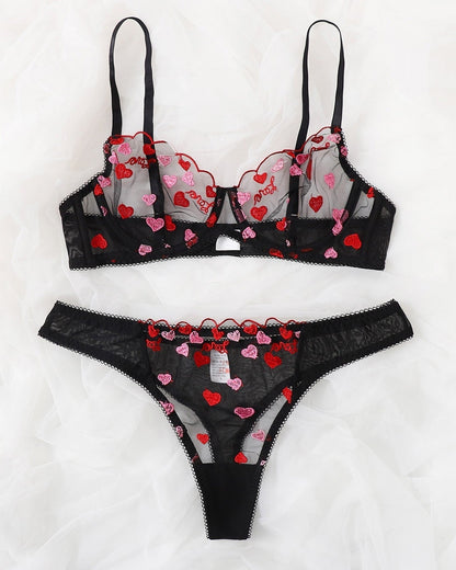 Sweetheart Elegance Valentine Lace Lingerie