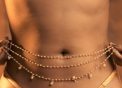 Love Beaded Belly Chain