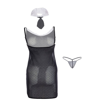 Corporate Confidence Sheer Tuxedo Lingerie
