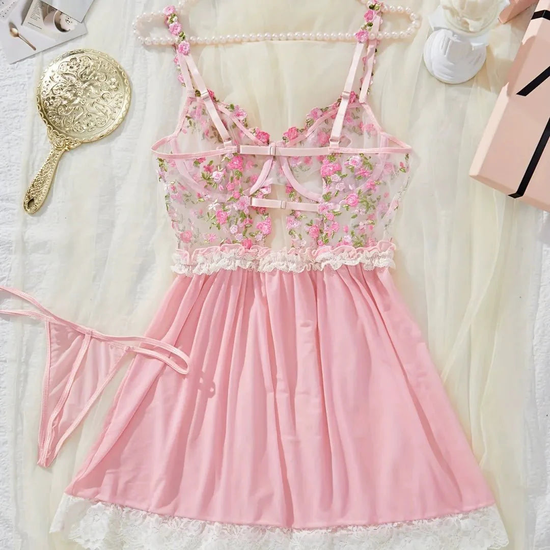 Cupcake Couture Lace Babydoll Lingerie Set