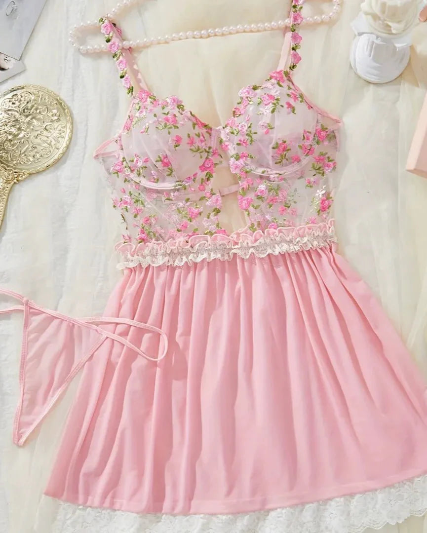 Cupcake Couture Lace Babydoll Lingerie Set