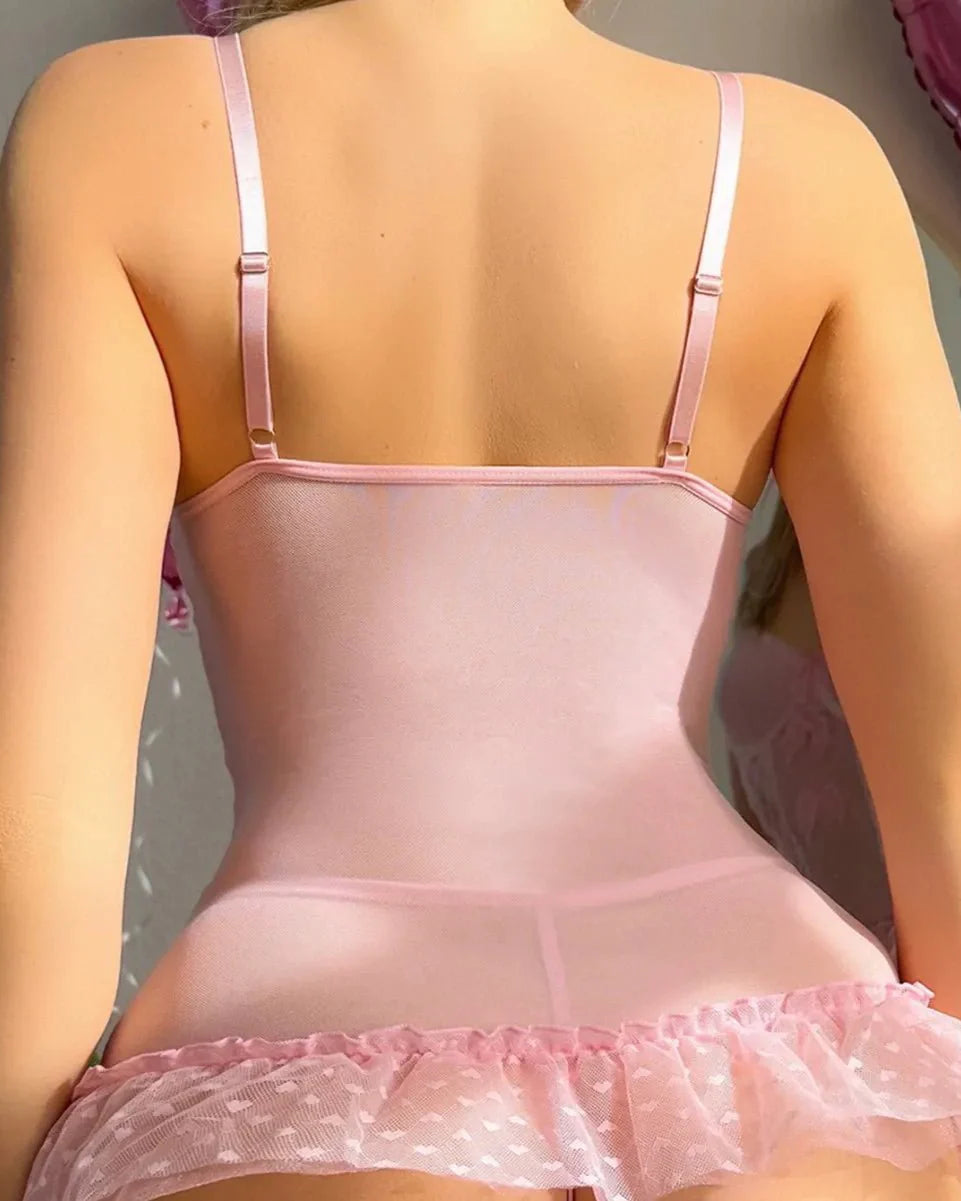 Cupid’s Chaos Edit Lace Babydoll Lingerie