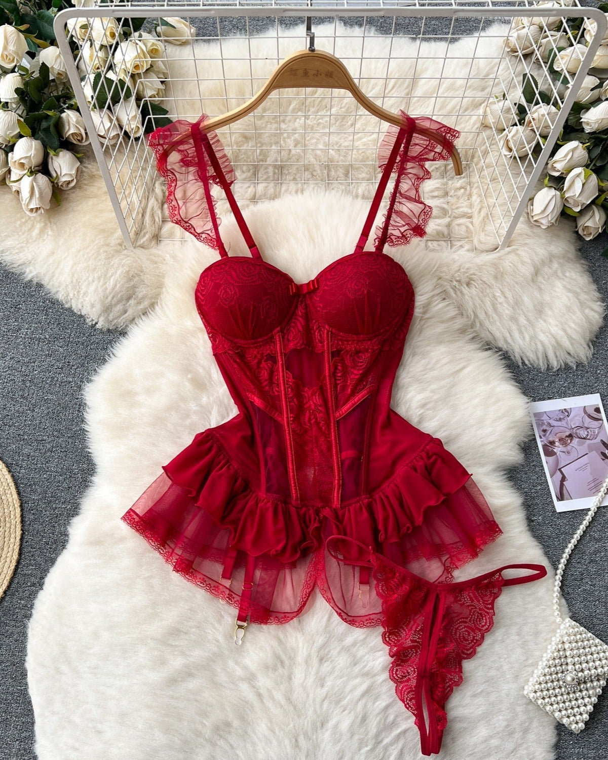 Showstopper Bustier Lace Lingerie Set