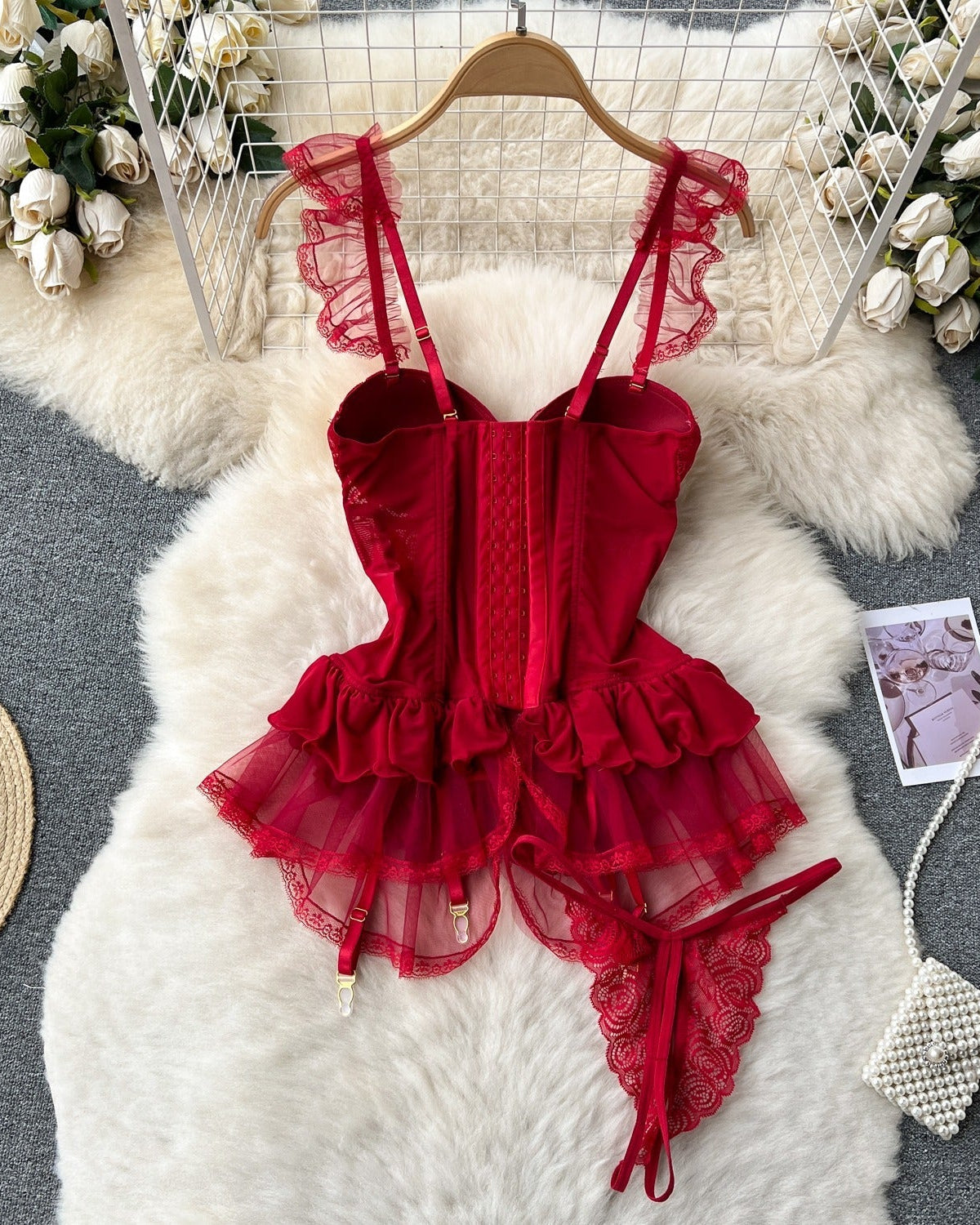 Showstopper Bustier Lace Lingerie Set