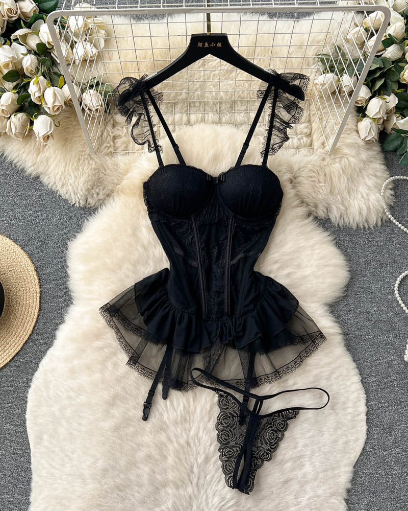 Showstopper Bustier Lace Lingerie Set