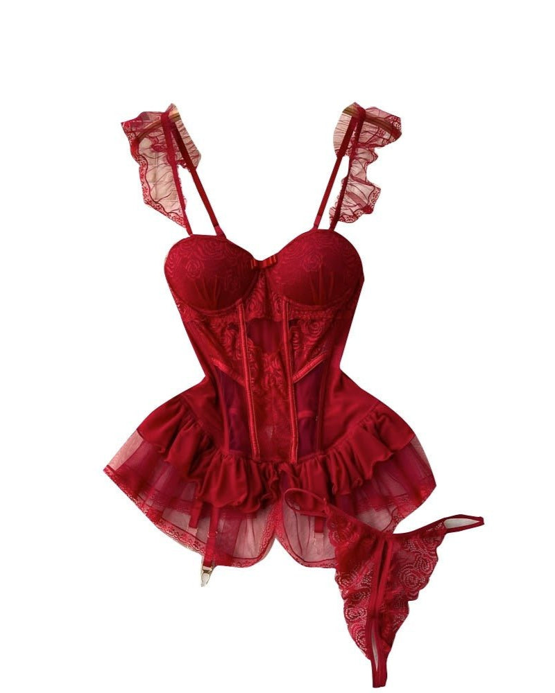Showstopper Bustier Lace Lingerie Set