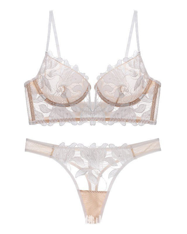 Date Night Weapon Built-In Bra Lace Lingerie Set