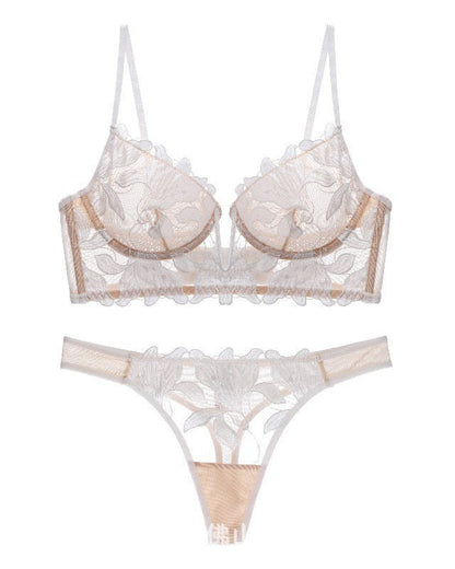 Date Night Weapon Built-In Bra Lace Lingerie Set