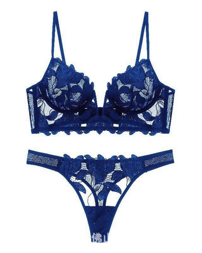 Date Night Weapon Built-In Bra Lace Lingerie Set