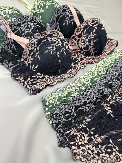 Pack of 6 Women’s Lace Lingerie Set