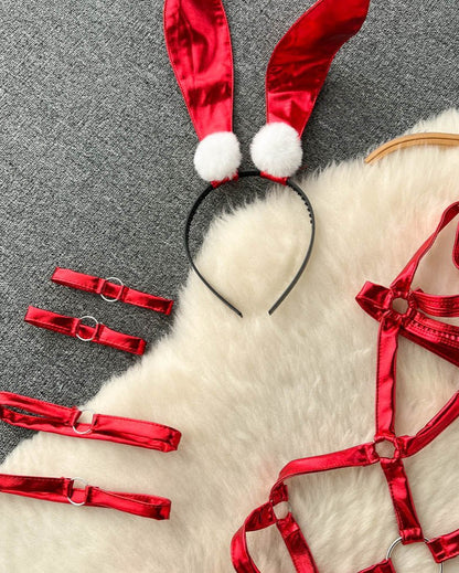 Flirt Game Strong PU Leather Lingerie