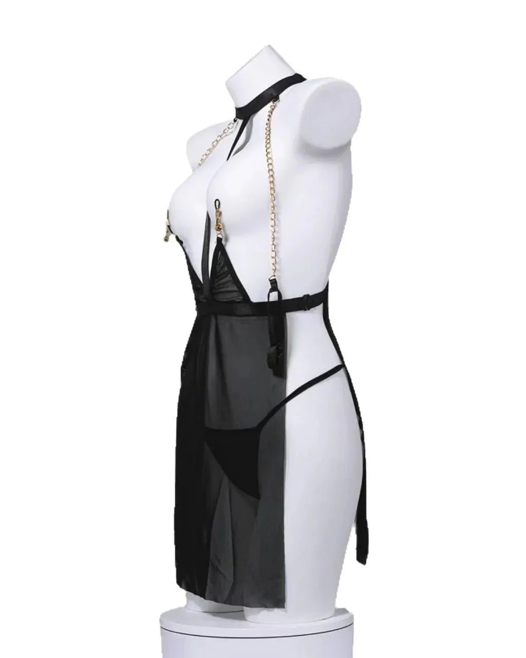 Ethereal Allure Sheer Robe Lingerie Set