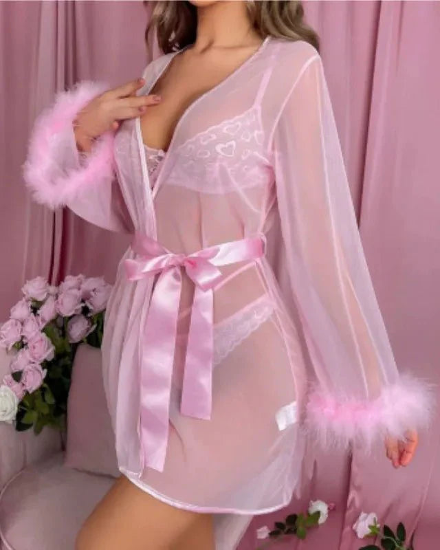 Frost Me Lightly Barbie Fantasy Satin Lingerie