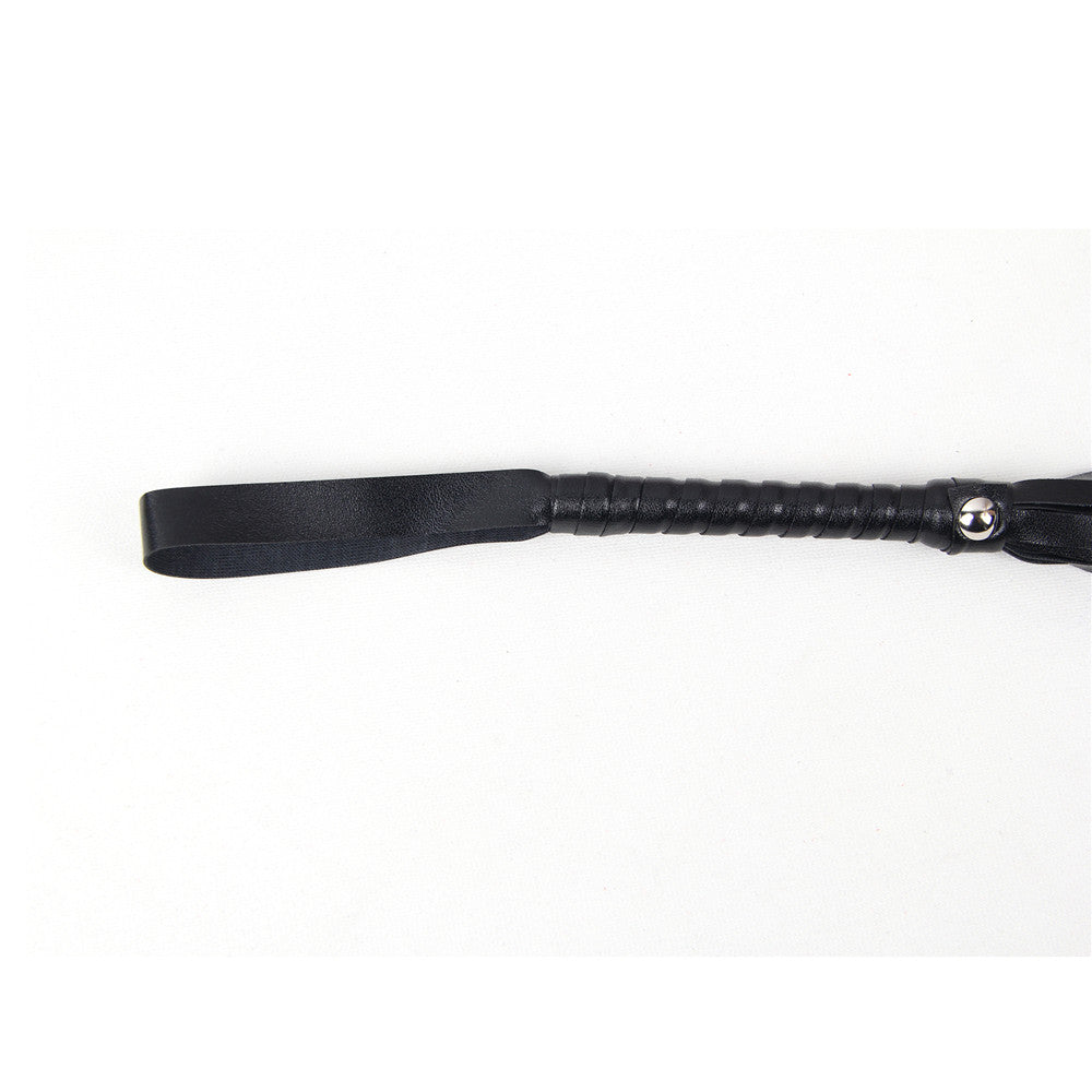 Black Leather Whip Tease Play Adult Couple